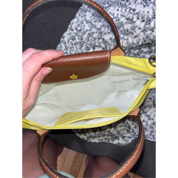 Longchamp Small Tote Mini Le Pliage Yellow - Picture 5 of 6